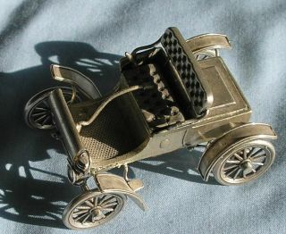 Franklin Sterling Silver 1904 Curved Dash Oldsmobile Miniature Car