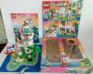 LEGO 6414 PARADISA DOLPHIN POINT Lighthouse Complete w/ Instructions,  Box 3