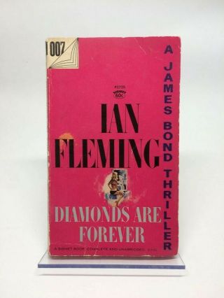 Diamonds Are Forever By Ian Fleming 1956 Signet P2725 Vintage James Bond Pb Gga