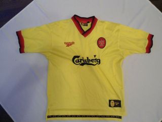 Vintage Liverpool Reebok Football Shirt Size Large V.  G.  C