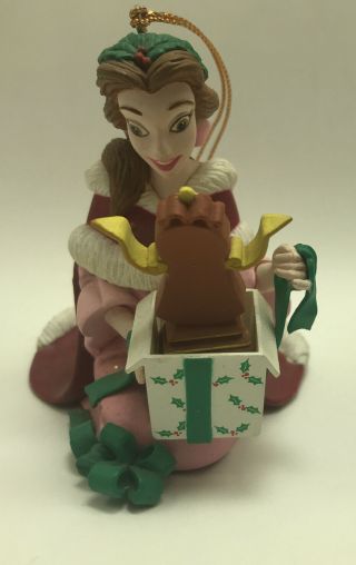 Vintage Grolier Disney Christmas Ornament Belle (approx 4”)