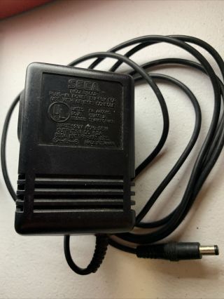Vtg Oem Official Sega Genesis Model 1 Ac Power Supply Model Mk - 1602 Black Tip