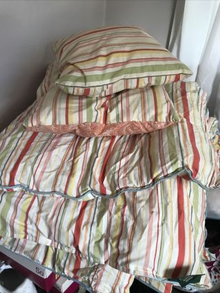 Vintage Ralph Lauren Beachside Preppy Full/queen Comforter Multi - Color Striped