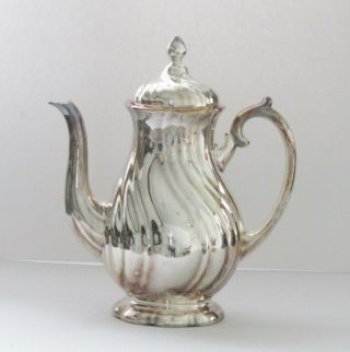 7 Pc.  Vintage WMF German Judendstil Silver Plate over Porcelain Coffee & Tea Set 2