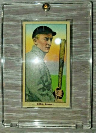 1909 - 1911 Ty Cobb,  T206 Tobacco Card,  Piedmont 150,  Bat Off Shoulder,  Reprint