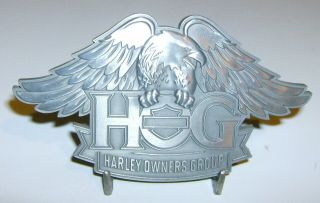 Hog Harley Davidson Owners Group Dealer Officer 2014 Award Plaque Medallion