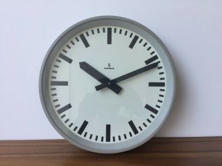 Siemens & Halske Vintage Modernist Industrial Factory Wall Clock