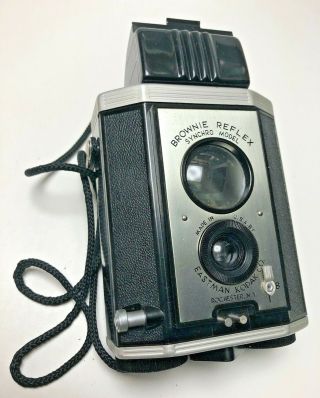 Vintage Kodak Brownie Reflex Camera Synchro Model W/ Box No.  173