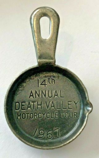Vintage 12th Annual Death Valley Motorcycle Tour 1967 Pin