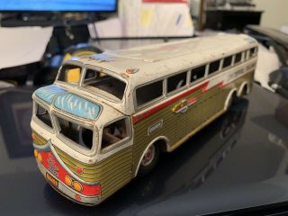 10 1/2” Vintage Tin Golden Eagle 01 Continental Trailways Bus