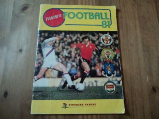 Vintage Panini Football 81 Official Sticker Album - Part Completed