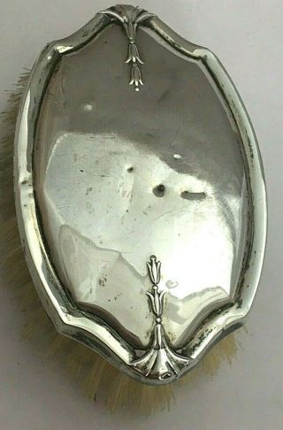 Vintage Art Deco Sterling Silver Small Hairbrush 1935 2