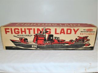 Vintage Remco Fighting Lady Battleship 710 Box Only - Fair Minus -