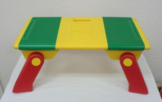 Vintage 1994 Lego Activity Lap Top Table With 2 Storage Bins & Folding Legs