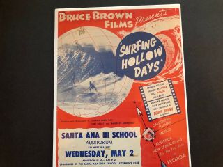 Vintage Surf Poster 1961 