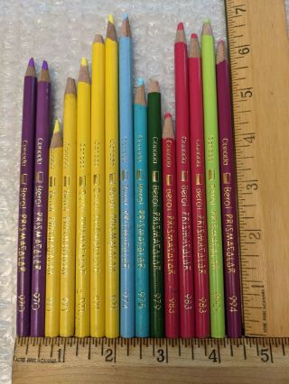 15 Vintage Berol Prismacolor Colored Pencils High Number Reserved For Slophoto1