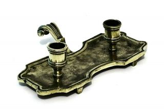 Antique 18th Century Candle Holder´s In Solid Bronze