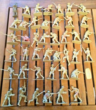 Vintage Airfix Soldiers 1/32 Scale - British 8th Army Infantry Ww2