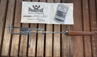 Vintage Phentex Punch Needle Tool,  Hand Held Adj 5 Loop Settings