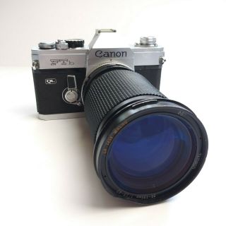 Vintage Canon Ftb Ql Film Camera Tamron Lens 35 - 135/3.  5 - 4.  2 Japan Tele Macro