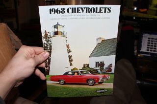 Vintage 1968 Chevrolet Car Dealer Sales Brochure Chevelle Camaro Nova Ii Corvair