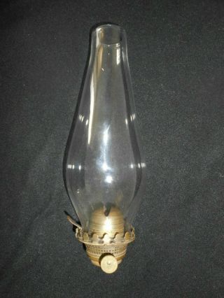 Antique 1859 Holmes Booth 2 Oil Lamp Burner Flared Glass Chimney Shade Part