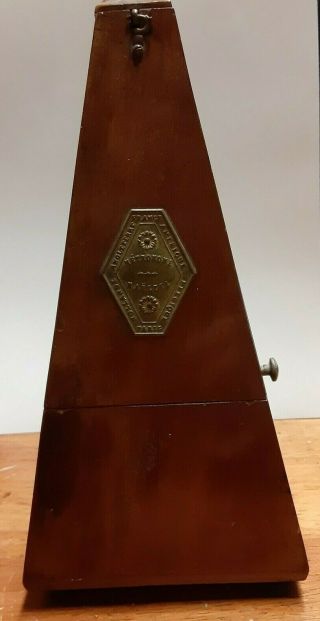 Antique Metronome J.  T.  L.  De Maelzel Made In France With Bell