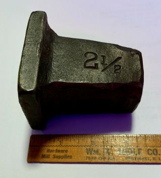 Vintage 2 1/2 Pound Flatter Hammer old antique blacksmith forge anvil tool 2