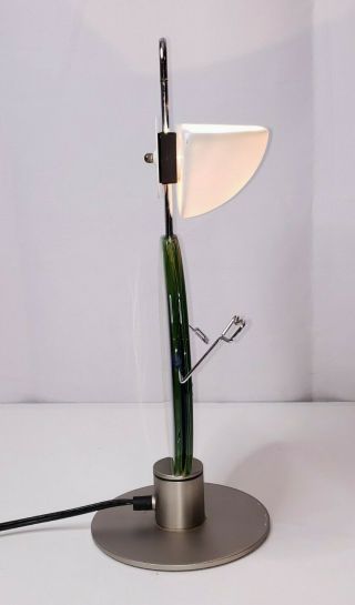 Vintage Italian Modern Glass Memphis Table or Desk Lamp Post Modern 2
