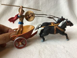 Vintage Athena/aohna,  1960/70’s,  Ancient Greek Chariot,  65mm Scale Plastic.