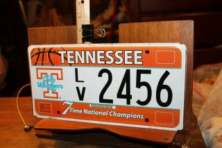 2008 Tennessee License Plate Lady Vols University 7 Time National Champions 2456