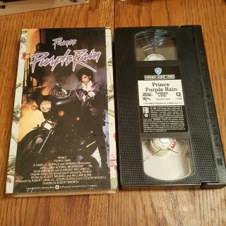 Vhs Tape Prince Purple Rain Vintage 1984 Warner Bros