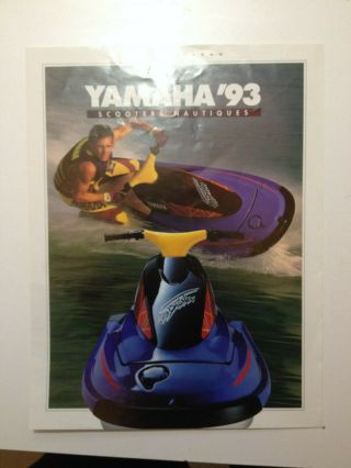 1993 Yamaha Waveblaster Pwc Dealer Brochure Vintage - French Canada