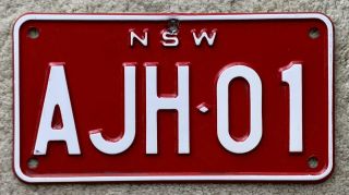 South Wales Nsw Custom Motorcycle License / Number Plate