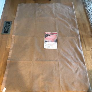 Vintage Beacon Salem Blanket 72 X 90 Twin / Full Satin Edge Brown Made In Usa