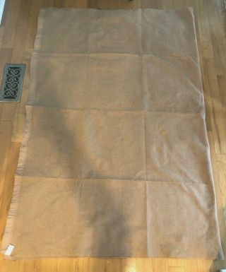 Vintage Beacon Salem Blanket 72 x 90 Twin / Full Satin Edge Brown Made in USA 3