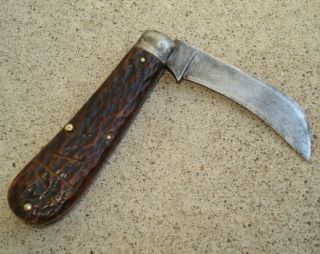 Antique Vintage Remington Hawkbill Bone Handle Knife R703 Old 1920s?