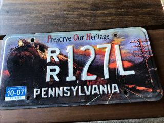 Pa Pennsylvania Preserve Our Heritage License Plate