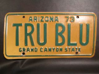 1973 Arizona Vanity License Plate 