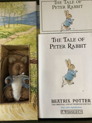 My Peter Rabbit Play Box Tale Of Peter Rabbit Book Plush Toy & Cassette Vintage