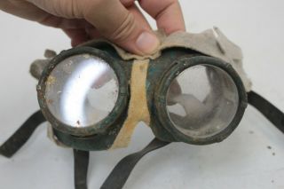 WELDING GOGGLES Vintage Safety Steampunk Clear Lenses - M96 2