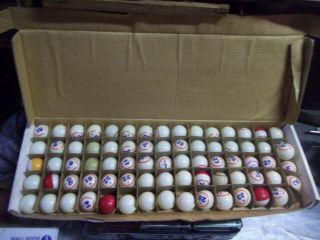 Vintage Mixed Set Of Professional Bingo Balls - For Use Or Crafts