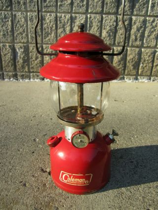 Vintage 8 - 1966 Coleman 200a Sunshine Of The Night Lantern W/original Pyrox Globe