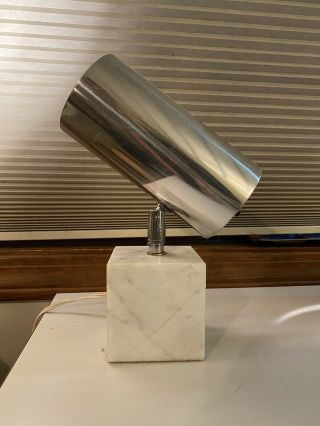 Koch Lowy Vtg Mid Century Modern Marble Arm Desk Table Task Lamp Light Omi