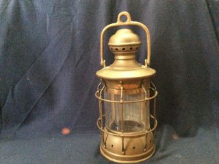 Antique Brass Nautical Maritime Boat Ship Oil Lantern Lamp 17”