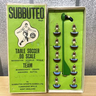 Vintage Subbuteo Team - West Ham United Home - Table Soccer/football.  00 Scale