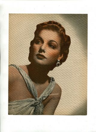 Vintage Fan Photo Image Ann Sheridan Movie Star Actress Warner Bros