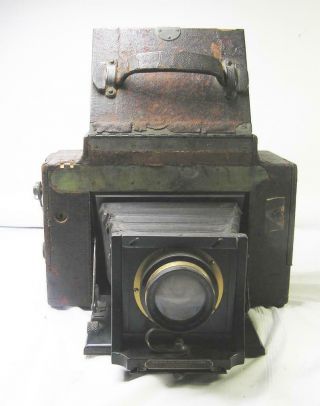 Antique 3a Graflex 5x7 Camera - B & L Tessar 1c Lens S/n 1304673 - - Rough