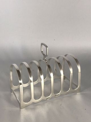 Vintage Solid Sterling Silver Toast Rack - William Suckling - Bham 1960 - 90g
