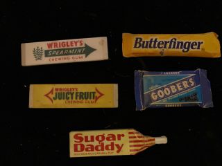Vintage Refrigerator Kitchen Magnets Candy Sugar Daddy Goobers Butter